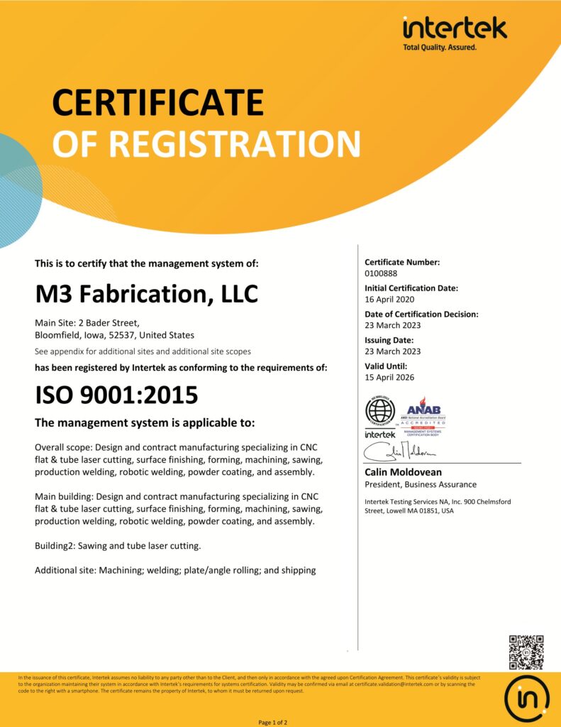 0100888 ENG M3 Fabrication LLC 1