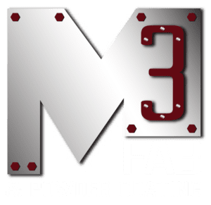 M3 Fabrication & Powder Coating Logo