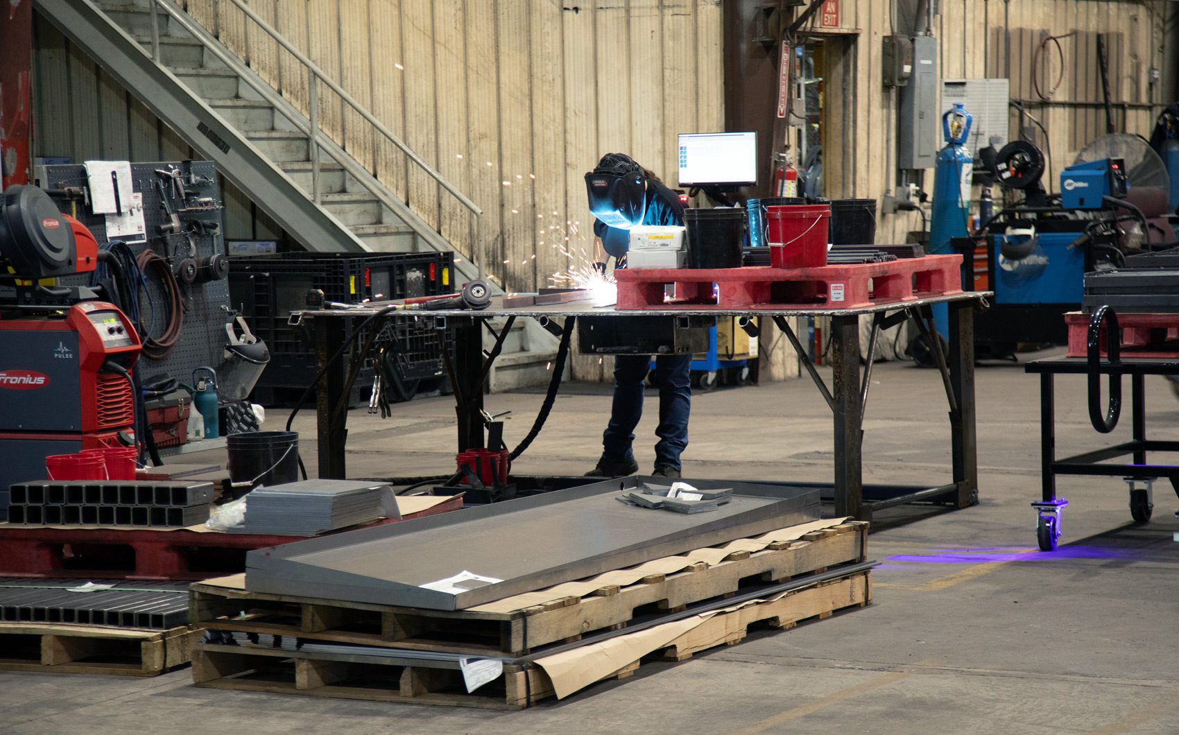 Welder a welder working at west facilities at m3